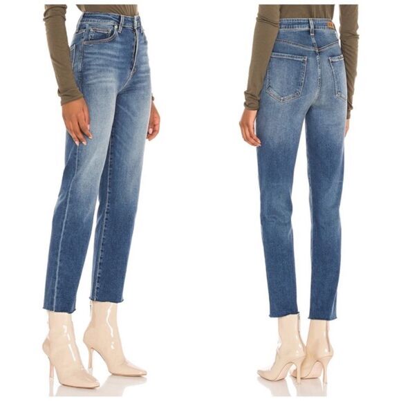 LE JEAN High Rise Sabine Straight in Ava Wash - Picture 4 of 8